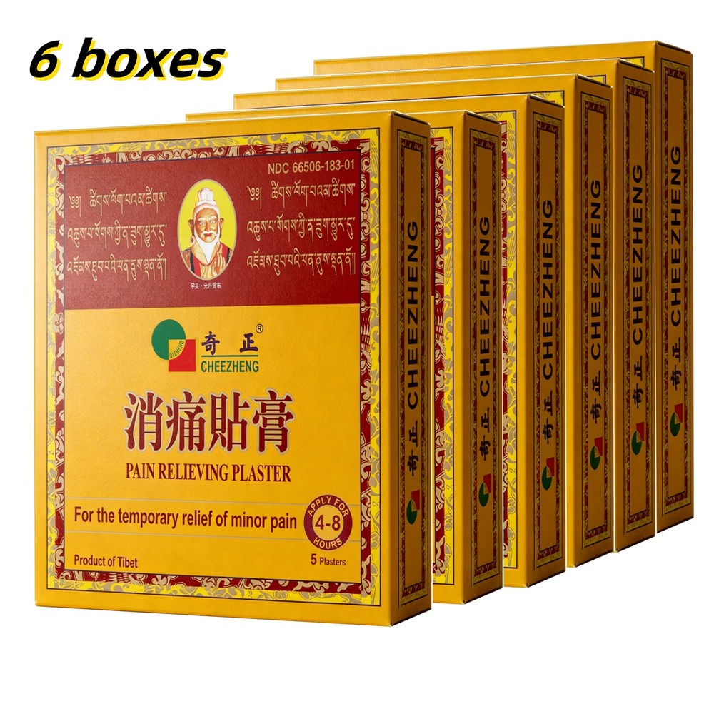 6 Boxes Cheezheng Plaster Cheezheng Pain Relieving Plaster 5 Patch/Box