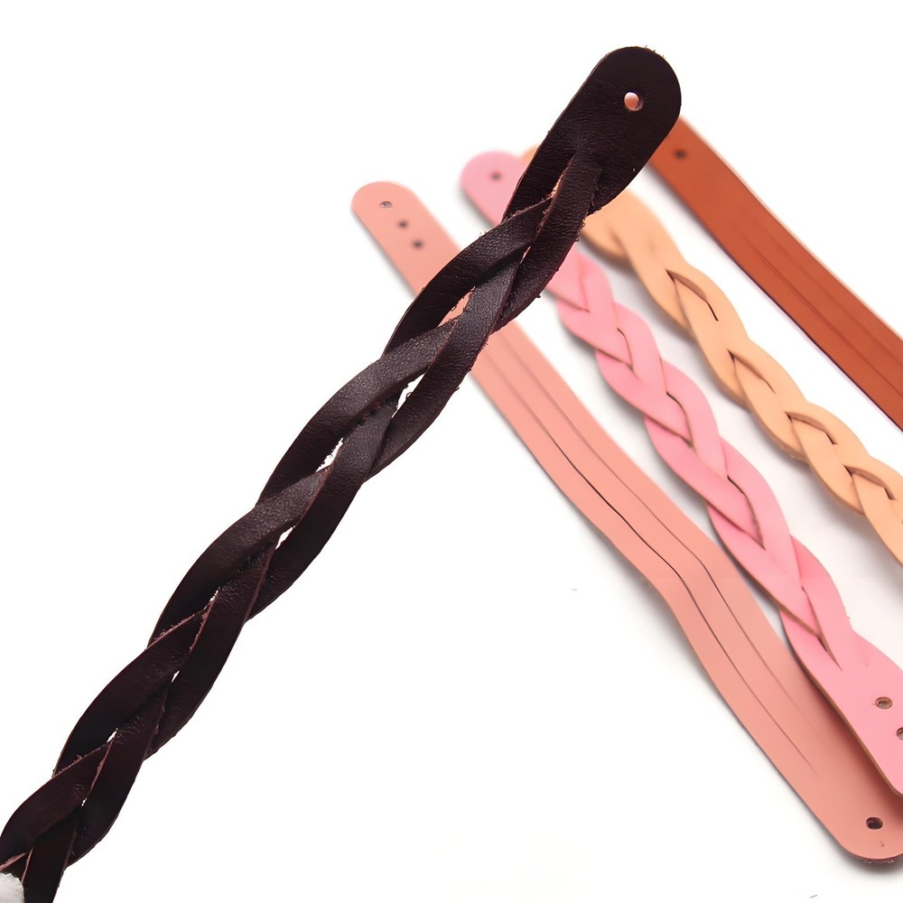 Three-Strand Braid Leather Bracelet Cutting Die Strap Punch Tool for DIY Craft
