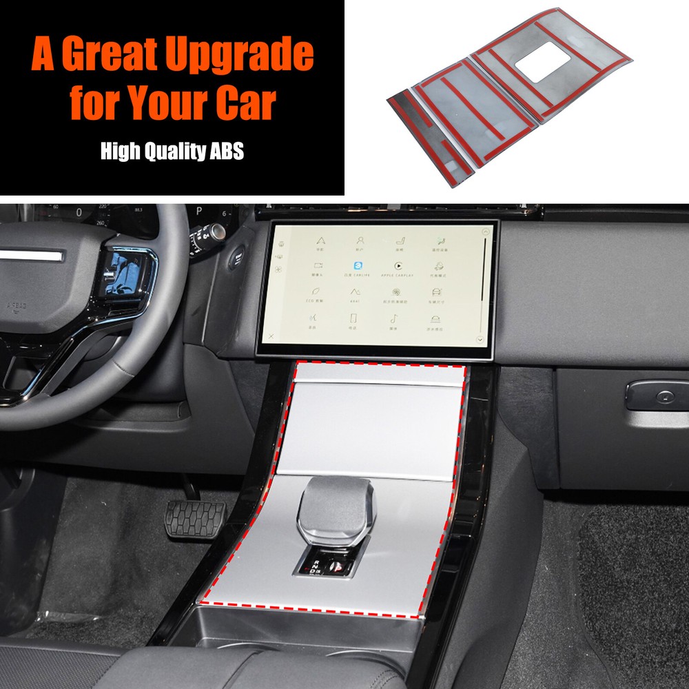 ABS Gloss Black Console Gear Shift Panel Cover Trim For Range Rover Velar 2024+