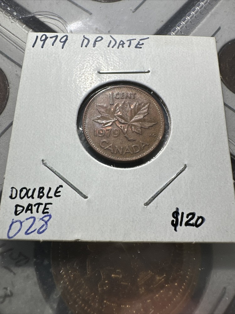 ~ ERROR ~ 1979 Canada ~ Double Date 1 Cent Penny ~ UNC ~ *C099