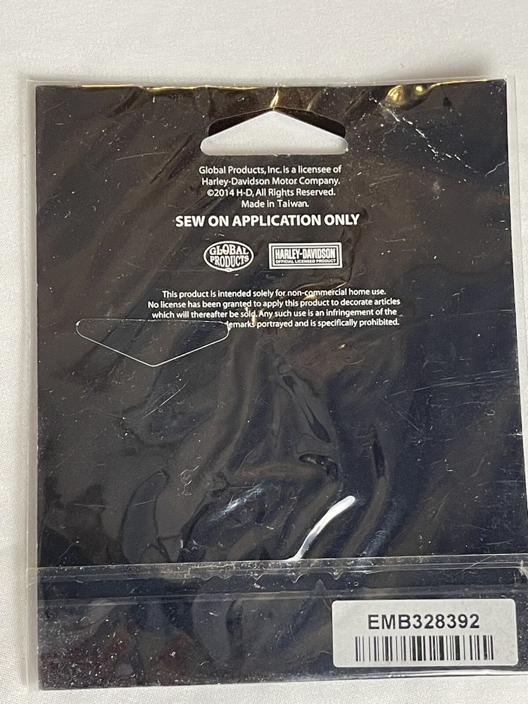 Harley Davidson UpWing Eagle Emblem - Brown Sew On - New