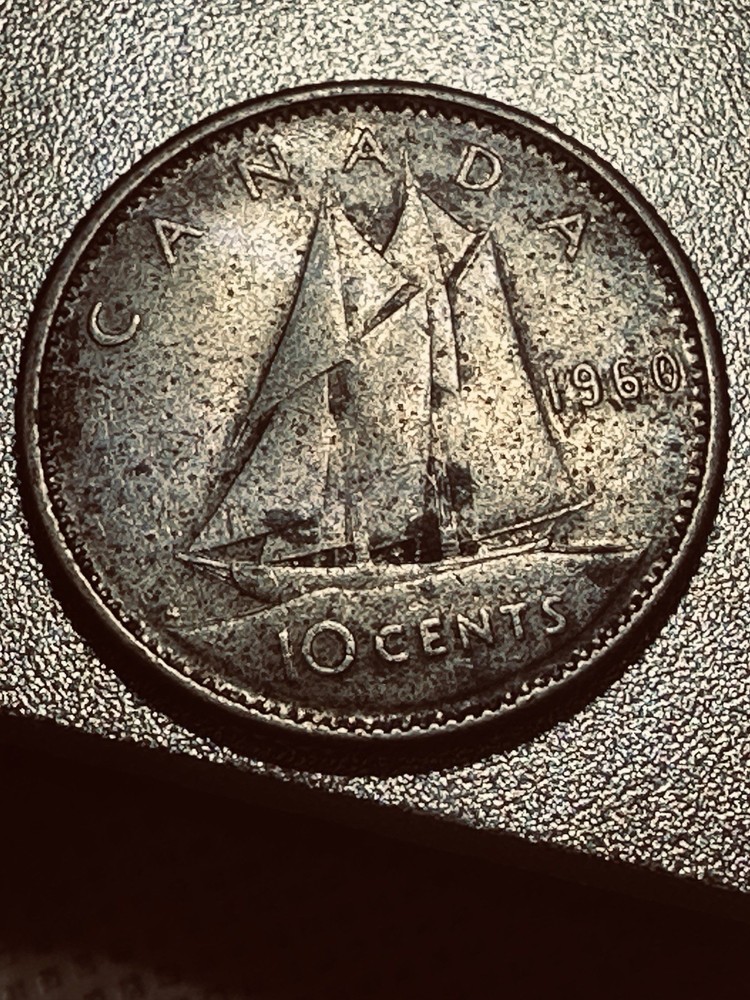 10 Cents Canada 1960 80% Silver 20% Copper