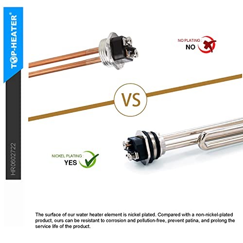 02722/02723 Water Heater Element 4500W 240V, Screw-in Foldback 4500W 2Pack