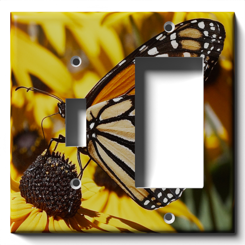 SnazzySwitch Monarch Decorative Light Switch Plate Cover