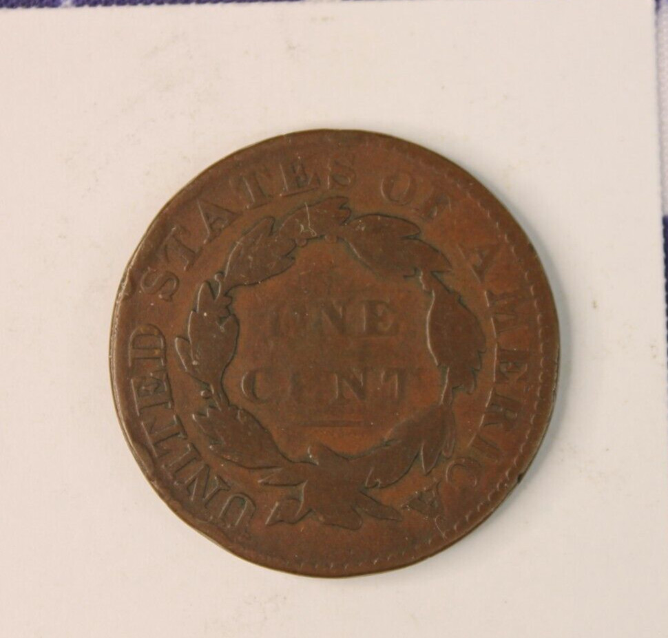 1829 Large Cent Coronet Head - Good Condition G (J213)