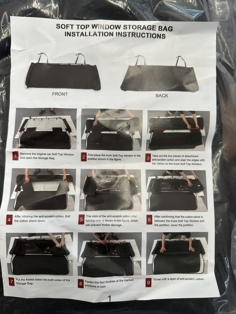 Mabett Soft Top Window Storage Bag FT22061703