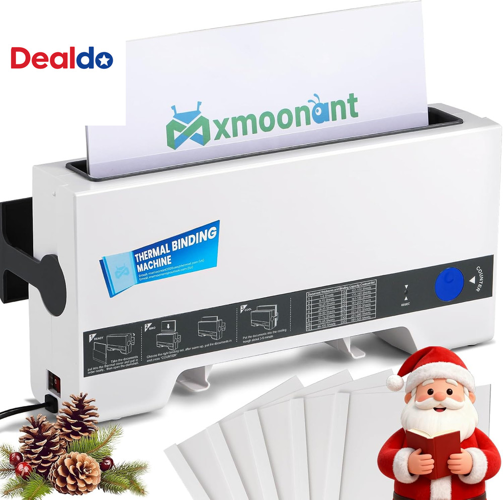 Thermal Binding Machine, Max.320 Sheets for A4 A5, Compact with Cooling Position