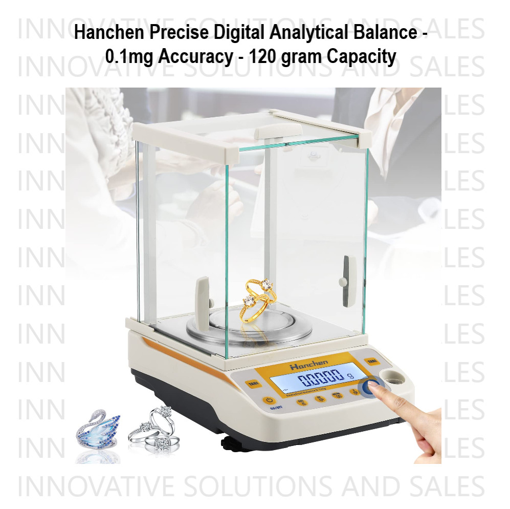 Hanchen Precise Digital Analytical Balance - 0.1mg Accuracy - 120 gram Capacity