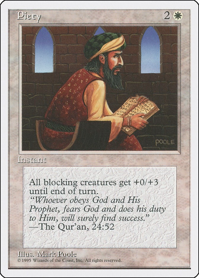 Piety Fourth Edition N/A MTG MP