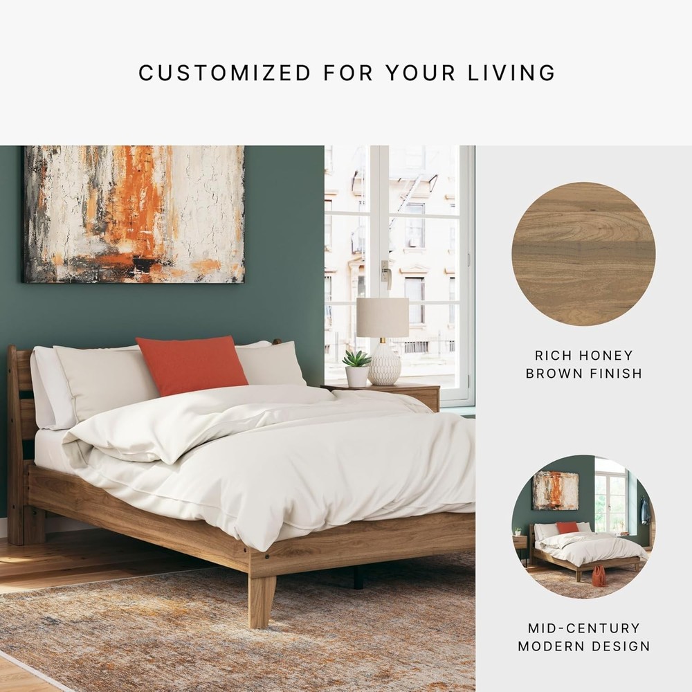 Deanlow Sturdy Full Panel Headboard in Rustic Style - Perfect for Modern Spaces