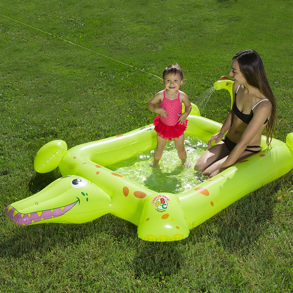Poolmaster Learn-to-Swim Crocodile Spray Pool - 81611