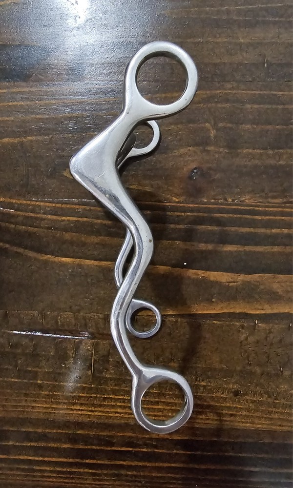 Solid Mouth Ported Horse Bit