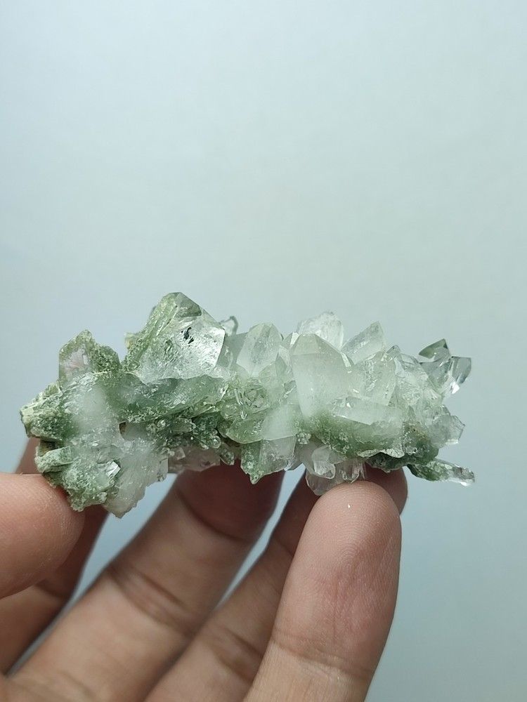 Chlorite Quartz Crystal With Beautiful Luster & Unique Growth-Pk