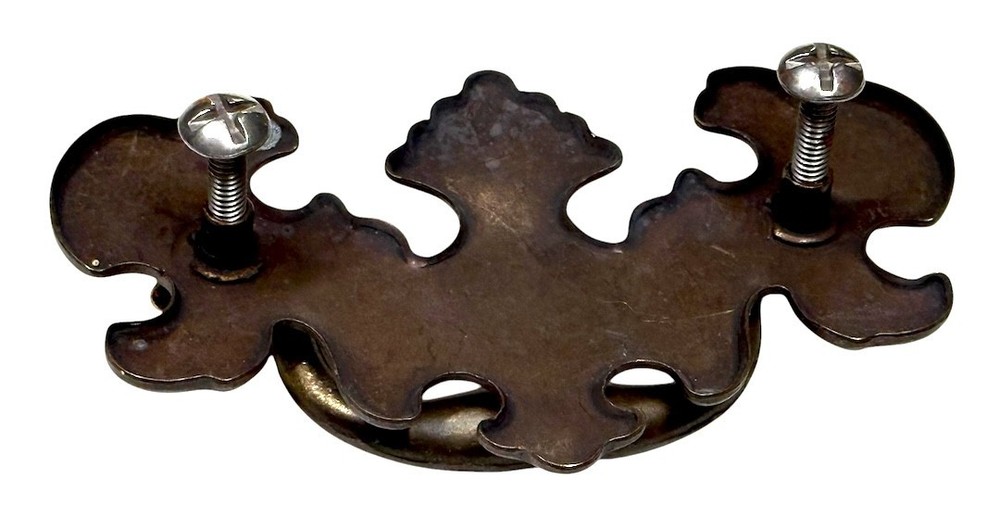 Chippendale Colonial Drawer Pulls Handles Batwing Metal Hardware 9 Total