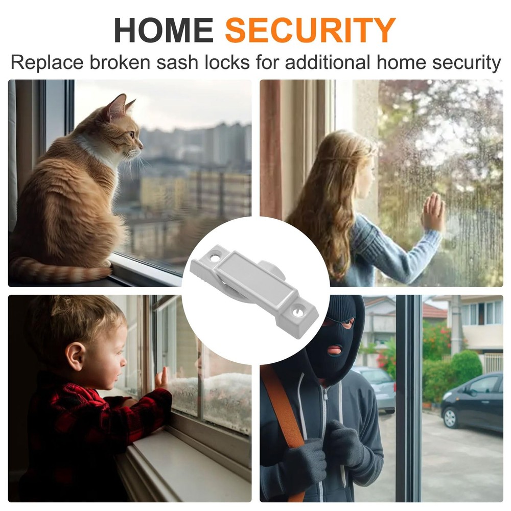 F 2590 Sash Lock for Vertical and Horizontal Sliding Windows, 2-1/4” Mounting...