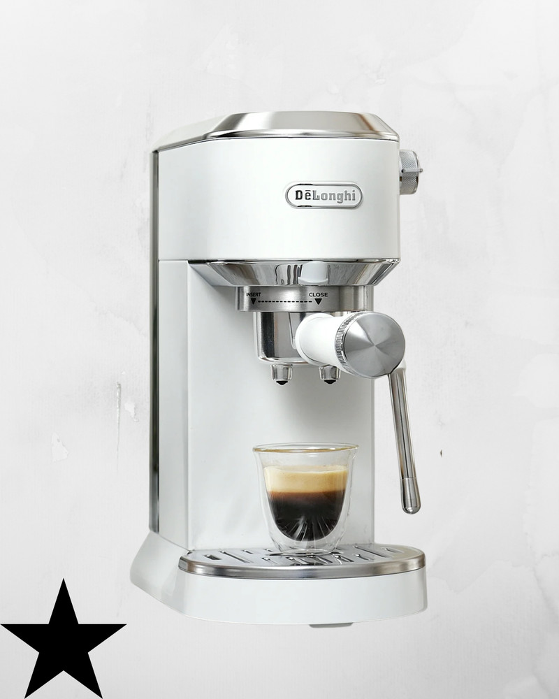 De'Longhi EC890W Dedica Duo Compact Espresso Machine - Cold Brew Coffee Maker