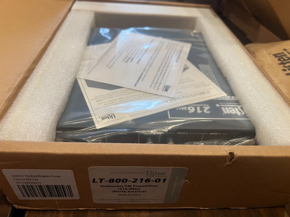 Listen technologies assistive listening rf system