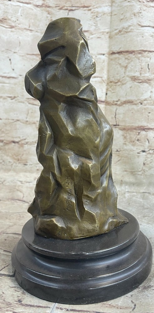 Hand Made Sexy Lady Behind Wall Made by Lost Wax Method 100% Solid Bronze