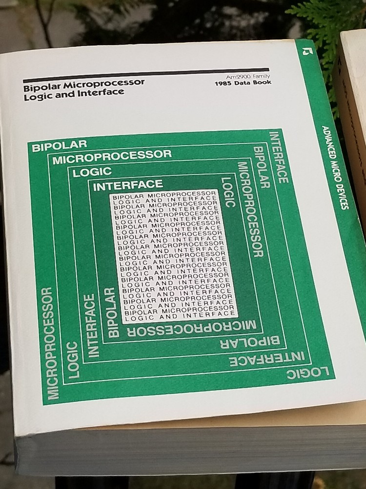 2 VINTAGE ELECTRONICS BOOKS DATA AMD 1985 BIPOLAR AND MOS MICROPROCESSORS