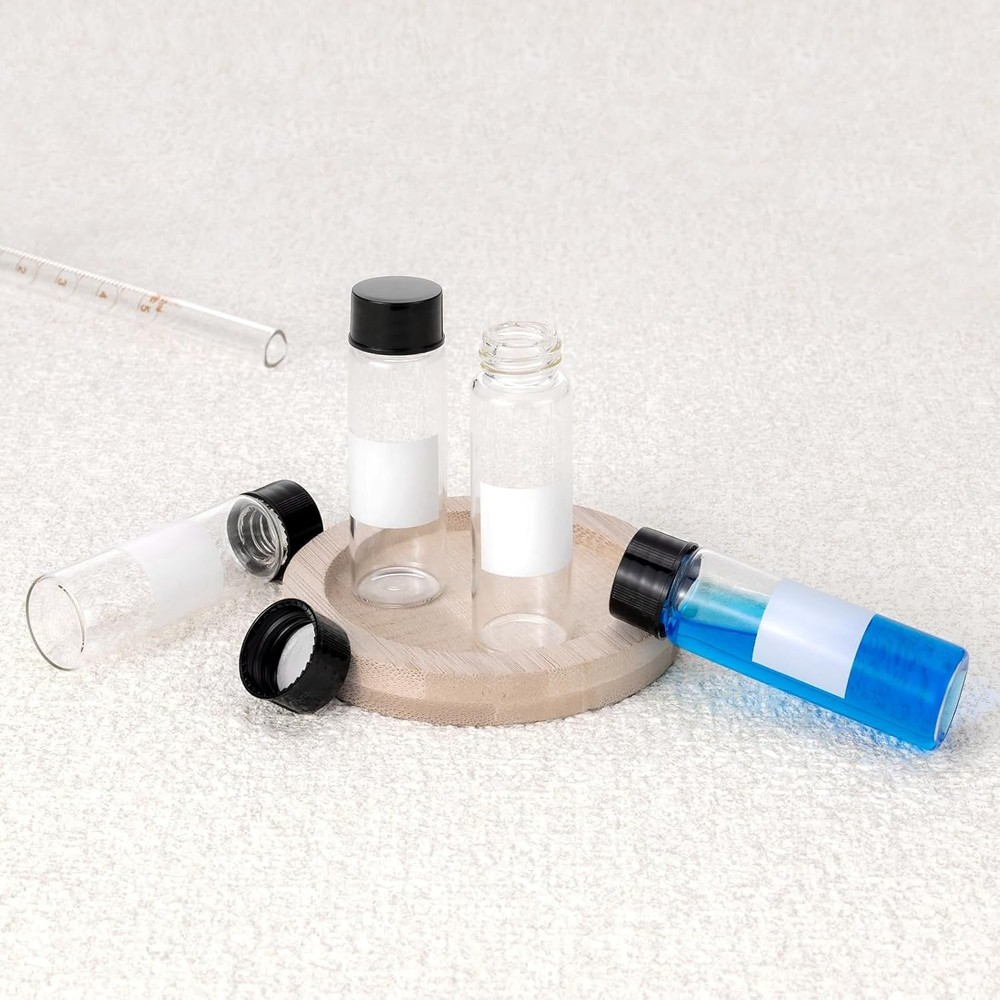 Kesell 15ml Clear Glass Bottle Liquid Sampling Sample Bottles clear