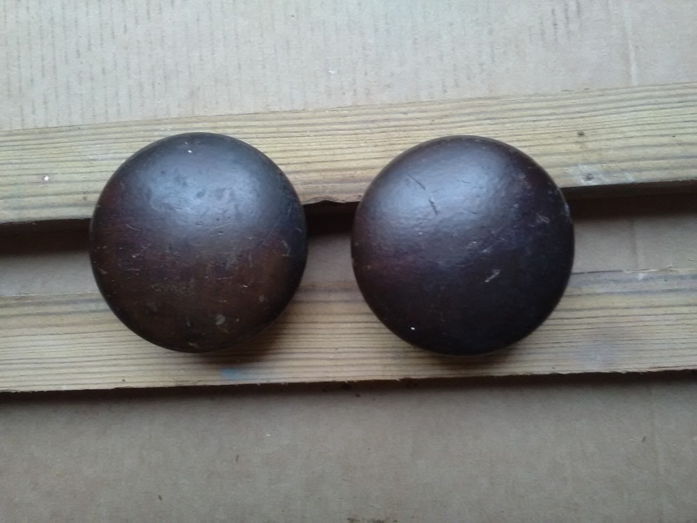 A Pair of Antique   Mahogany  Drawer  Knobs, Handles