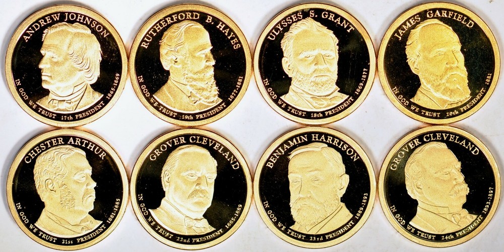 Complete Set Presidential Dollars Proof K9040
