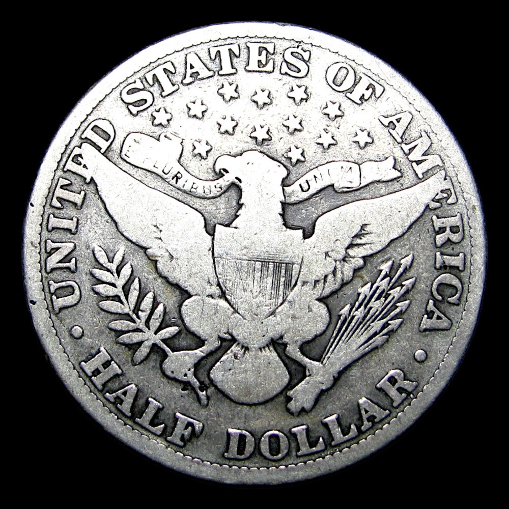 1915 Barber Half Dollar Silver ---- Nice Coin ---- #508D