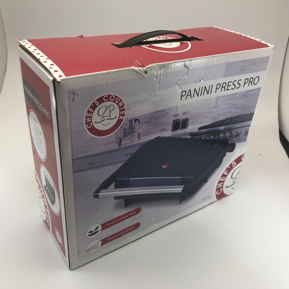 Chef's Counter Panini Press Pro Nonstick CC-216