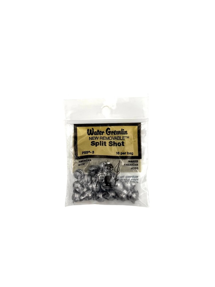 Water Gremlin New Removable Split Shot Weights PSS-3 30pk