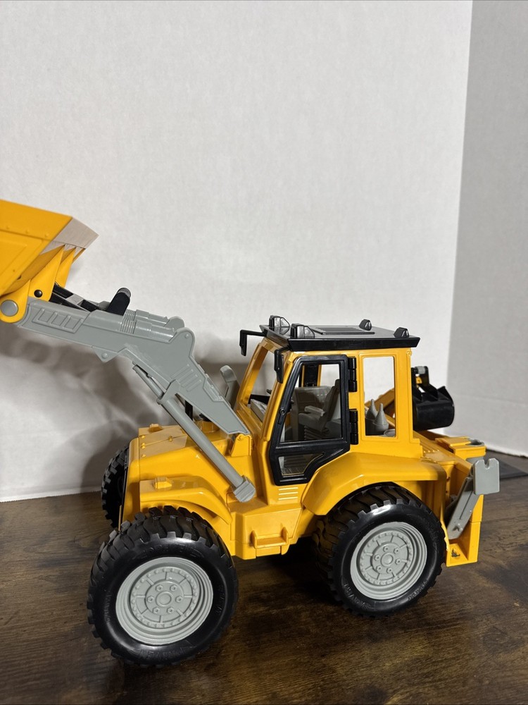 Toy Front Loader Realistic Sound Large 17 Inch Backhoe Loader DRIVEN by Battat