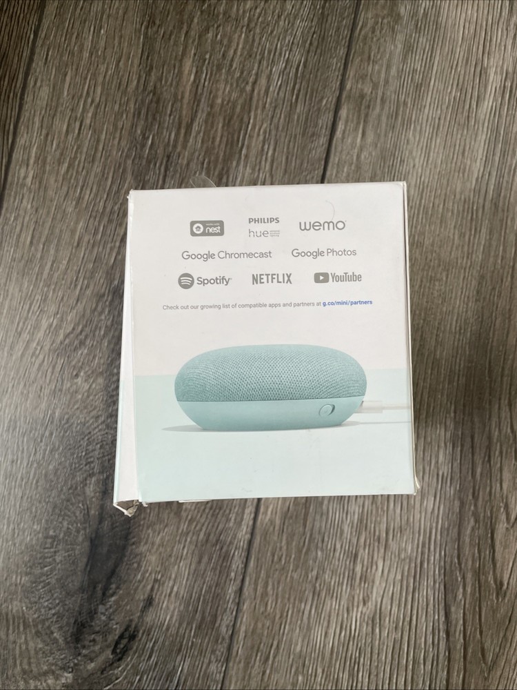 Google Home Mini GA00275-US Smart Speaker with Google Assistant - Aqua
