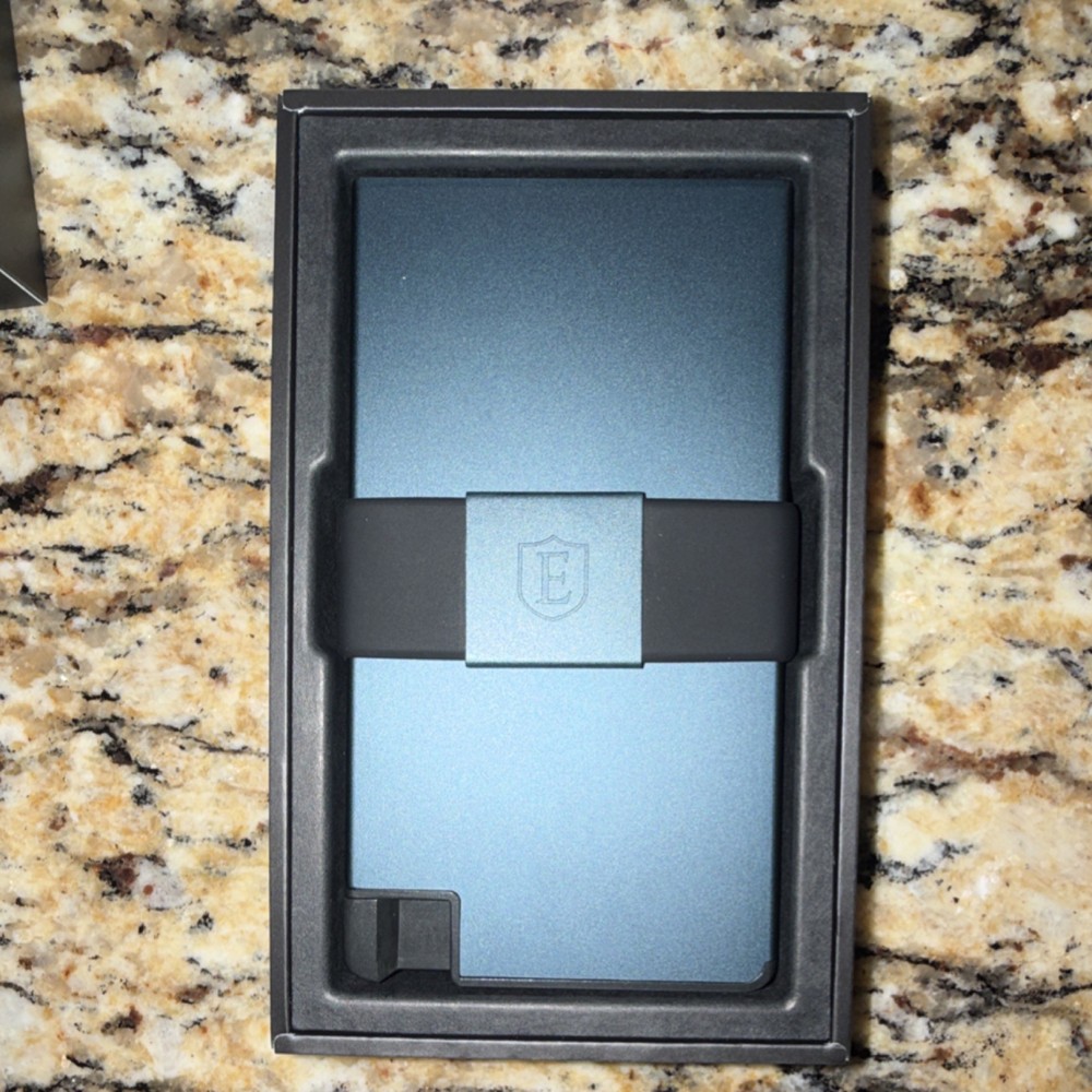 Ekster Wallet Slim Indigo Logo Men's Solid RFID Blocking Credit Card