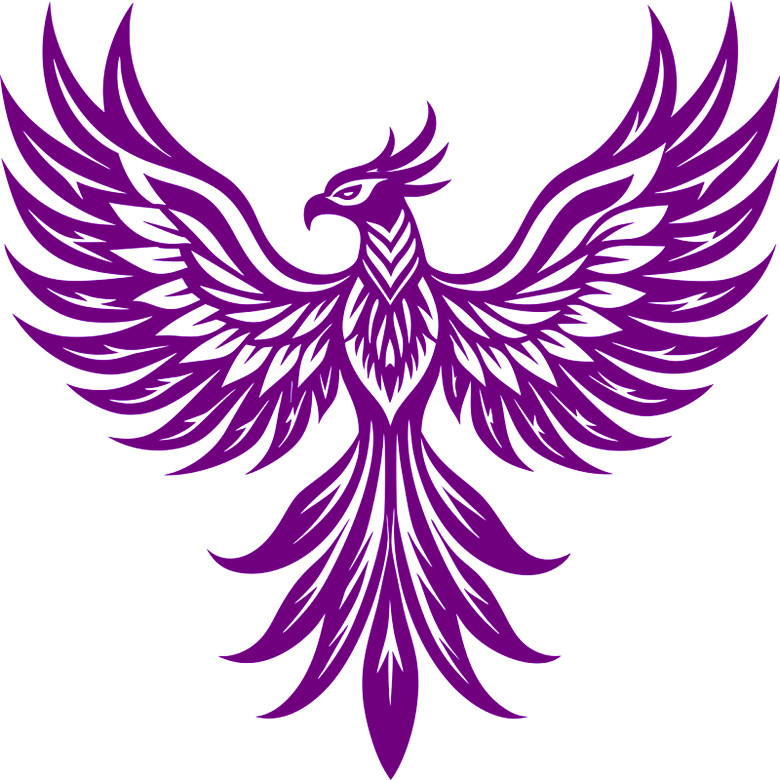 30 Custom Violet Eagle Phoenix Personalized Address Labels