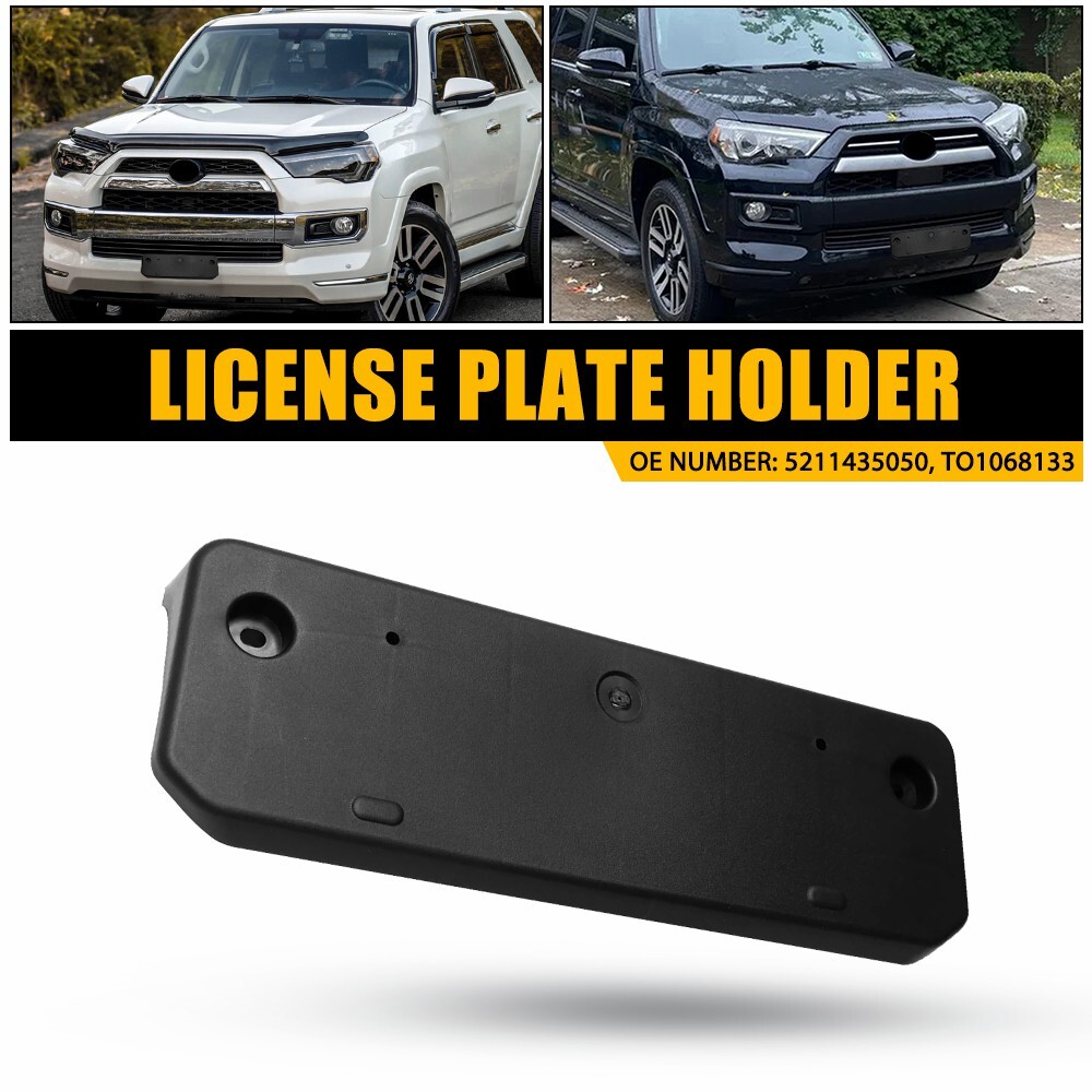 For 14-23 Toyota 4Runner Limited Front License Plate Tag Frame Holder Bracket EJ