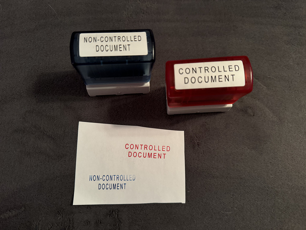 2  Brother  1850 Document Stamps - "CONTROLLED" and "NON-CONTROLLED" Document