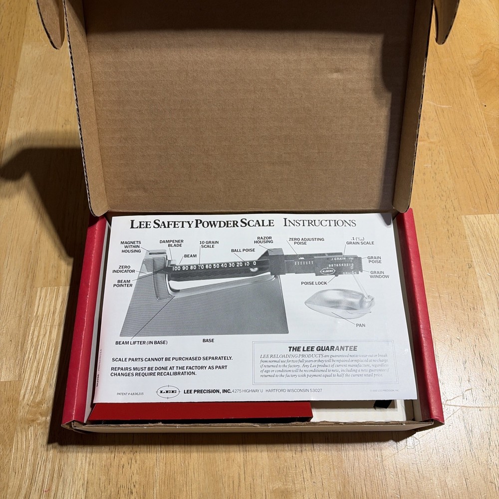Lee Safety Powder Scale # 90681