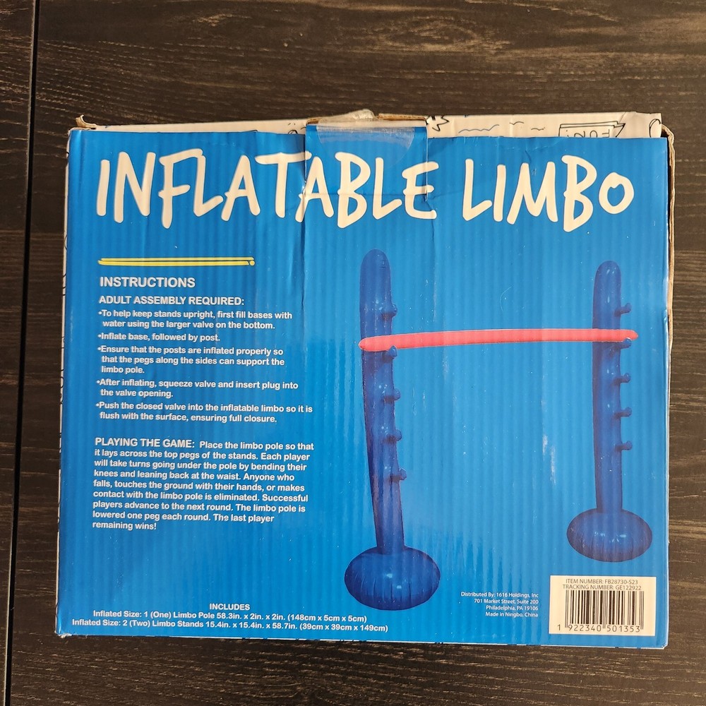 Inflatable Limbo game “ High Five” 58 x 15”