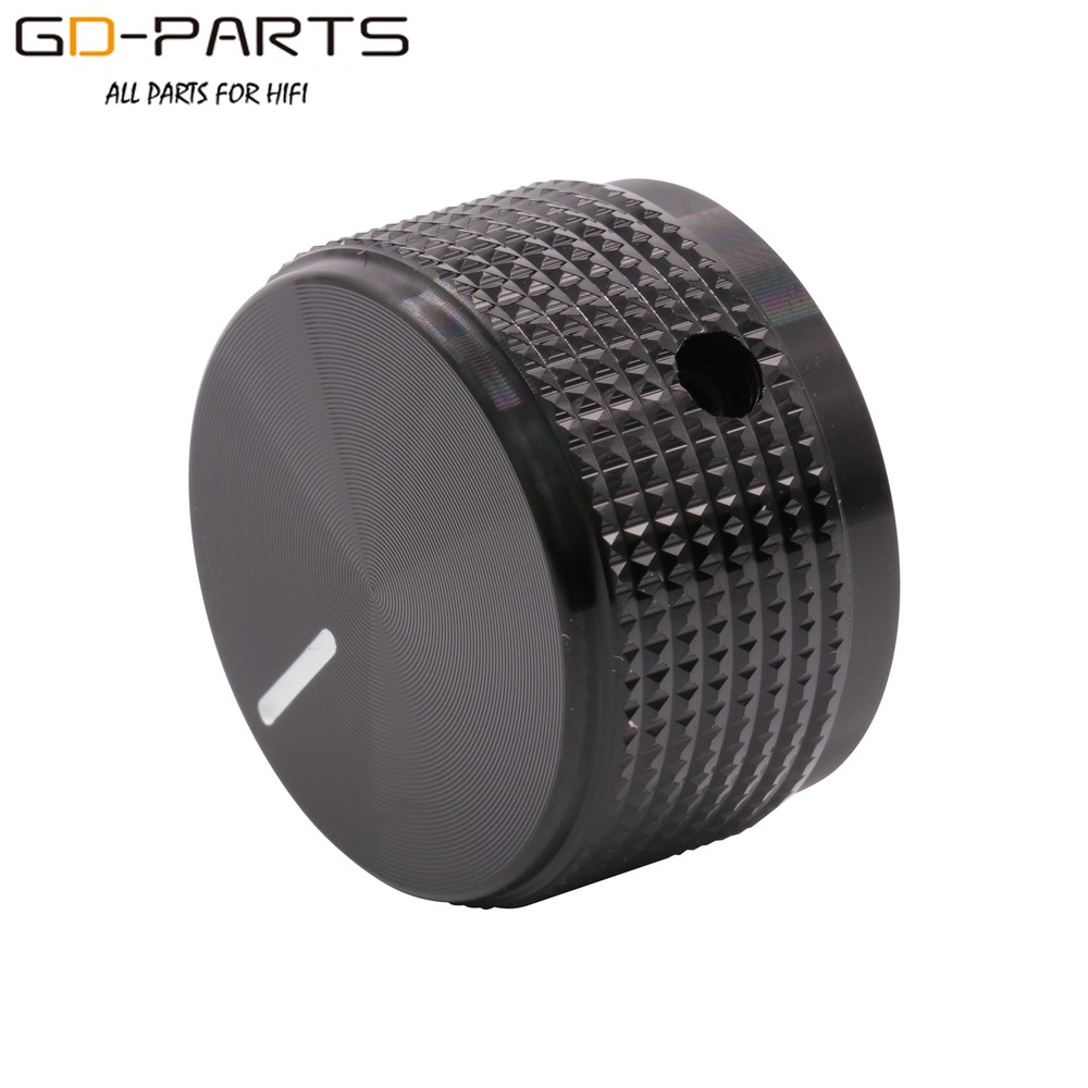 30mm Solid Aluminum Set Pointer Rotary Switch Knob For Hifi Audio Guitar AMP 2PC