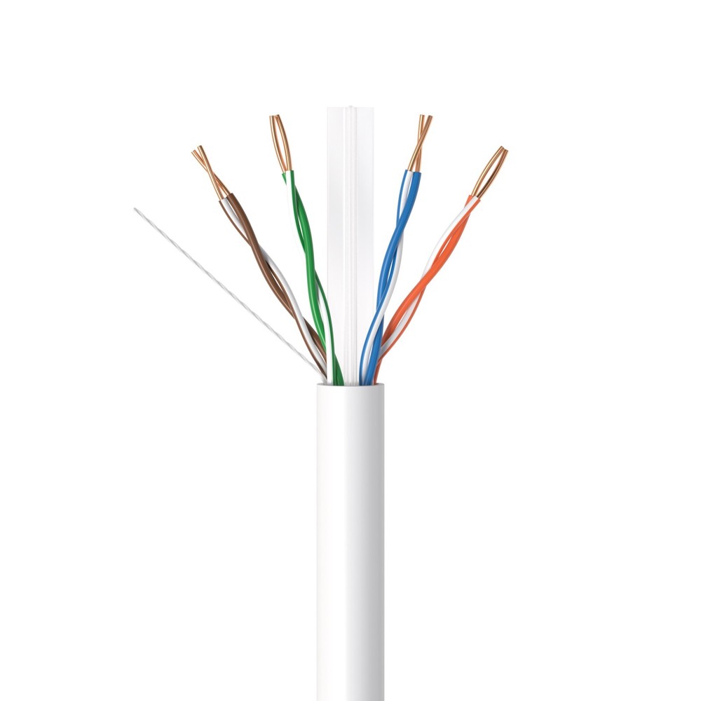 Bulk CAT6 ETL Rated Cable 1000ft 500ft Riser CMR Solid Bare Copper RJ45 Ethernet