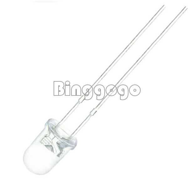 100pcs Super Bright 3mm Round Top Diffused Green Light Emitting Diode Lamps