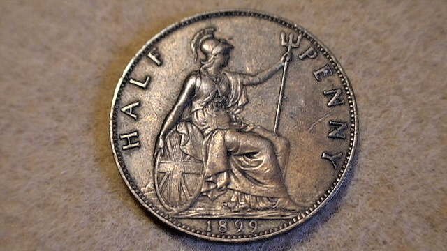 Great Britain 1899 Half Penny - Exquisite - KM#789