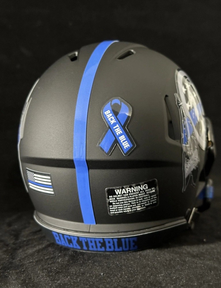Washington Commanders Red Skins Back The Blue Mini Helmet.