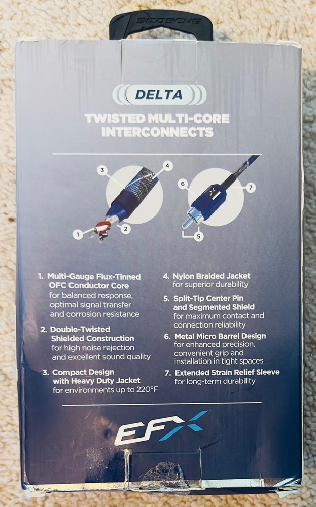 Scosche EFX Delta Twisted Multi-Core Interconnects 20ft