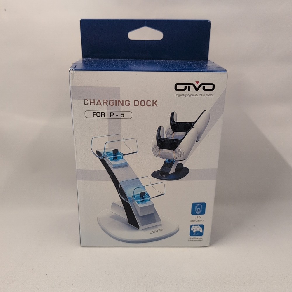 NEW OIVO PS5 Controller Charging Station Controller Charger Charging Dock White