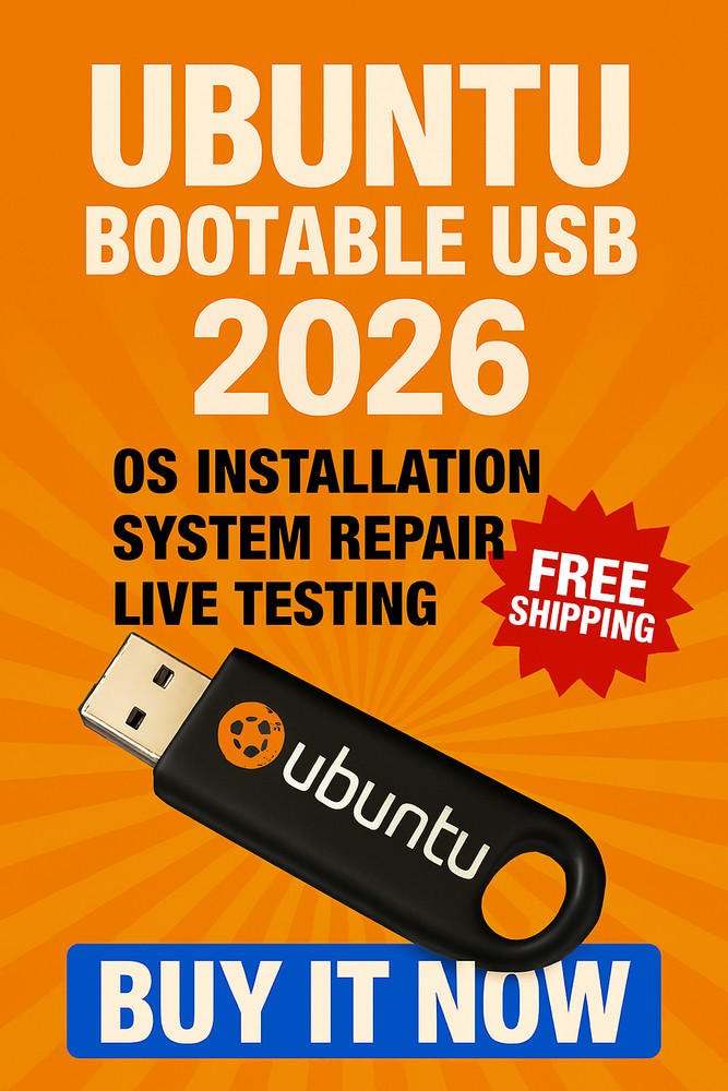Ubuntu 2026 Bootable USB – Install, Repair & Test Linux Fast | Live OS