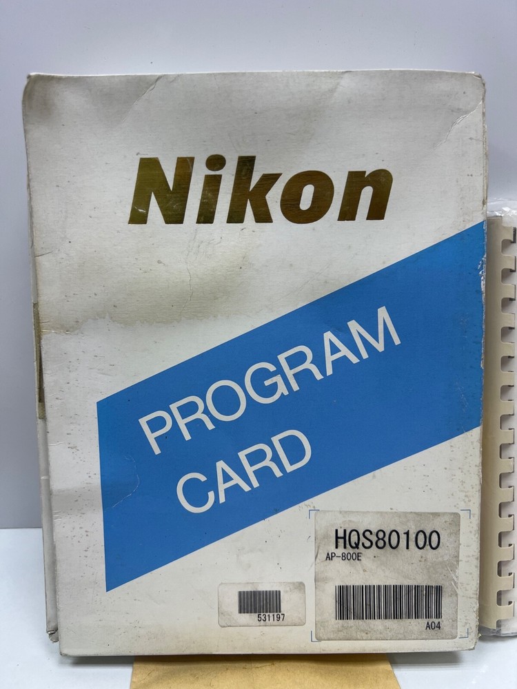 Nikon HQS80100 , AP-800E / AP800 v2.33 Program Card