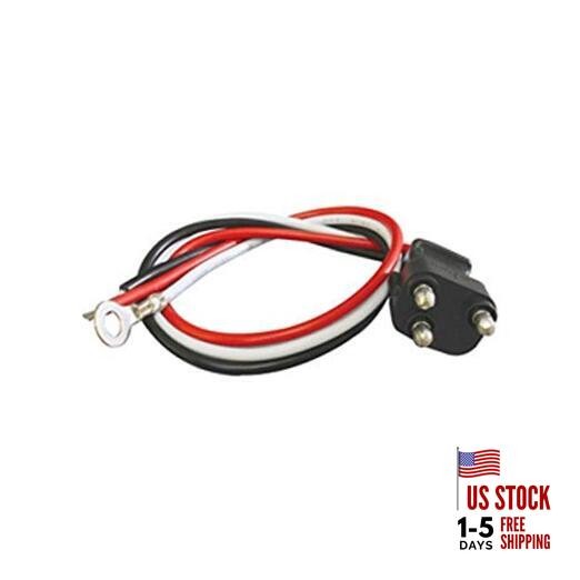 80472 3-Prong Straight Plug Pigtail with 3 Wires for Dual Function Lights,
