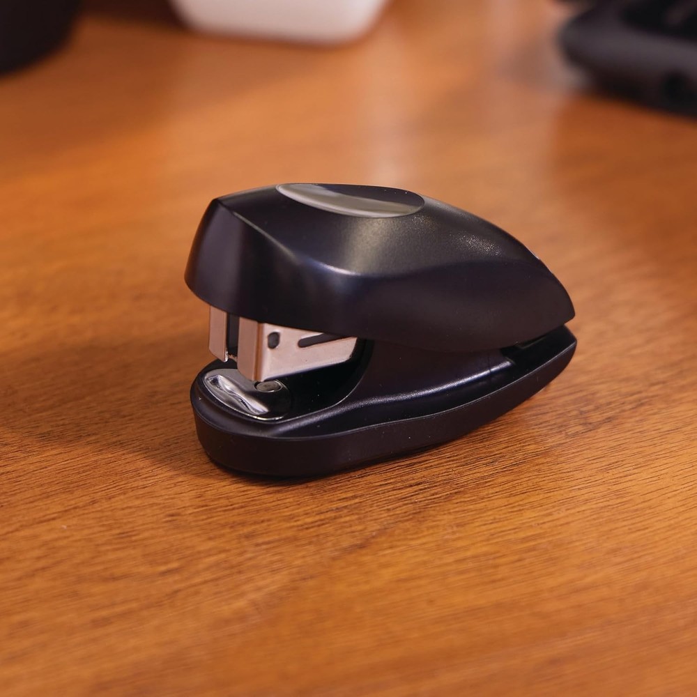 Sleek Mini Stapler Bundle: 12 Sheets, Built-In Remover & 1000 Staples Included