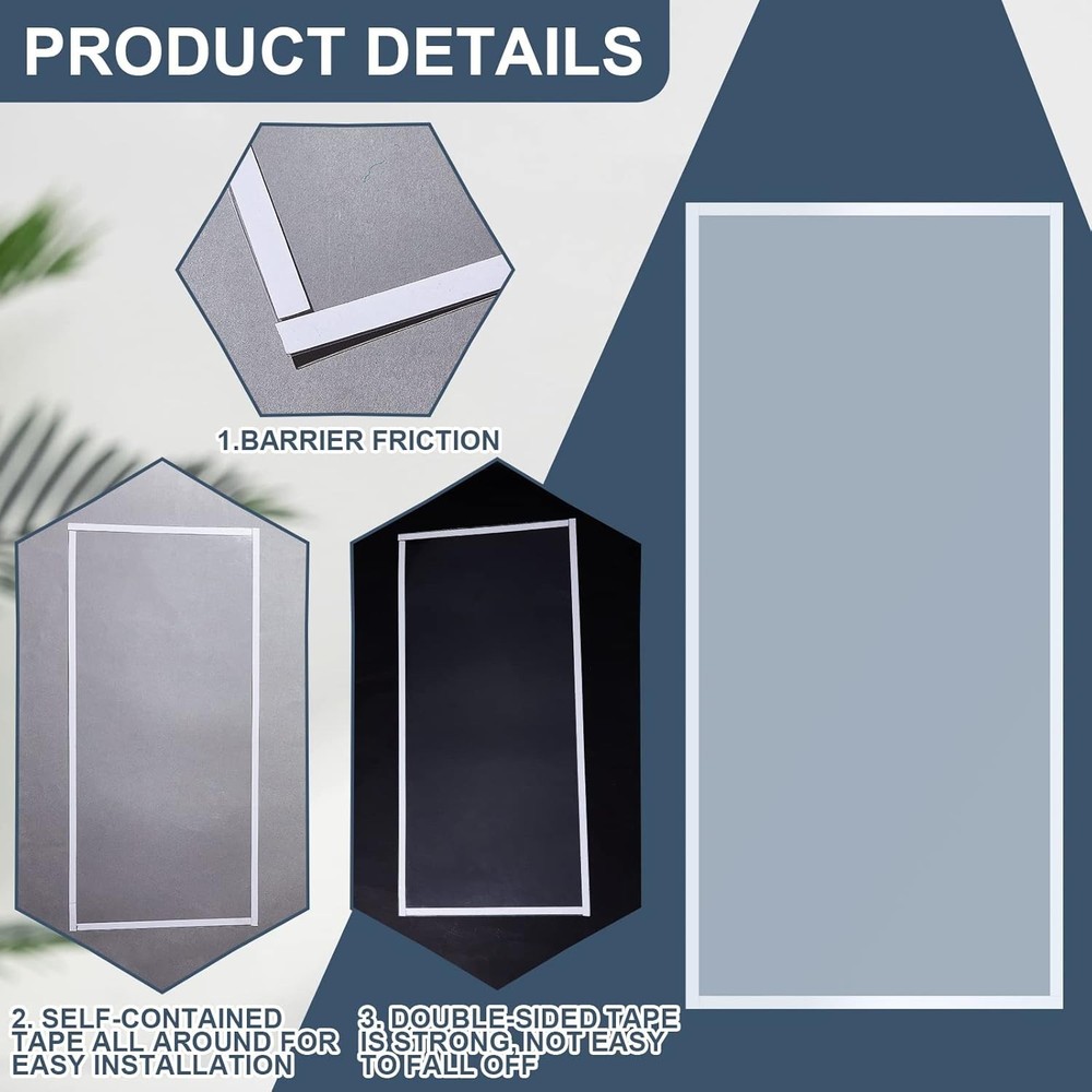 6 Pcs Sandblast Cabinet Lens Protector - Easy Adhesive Installation