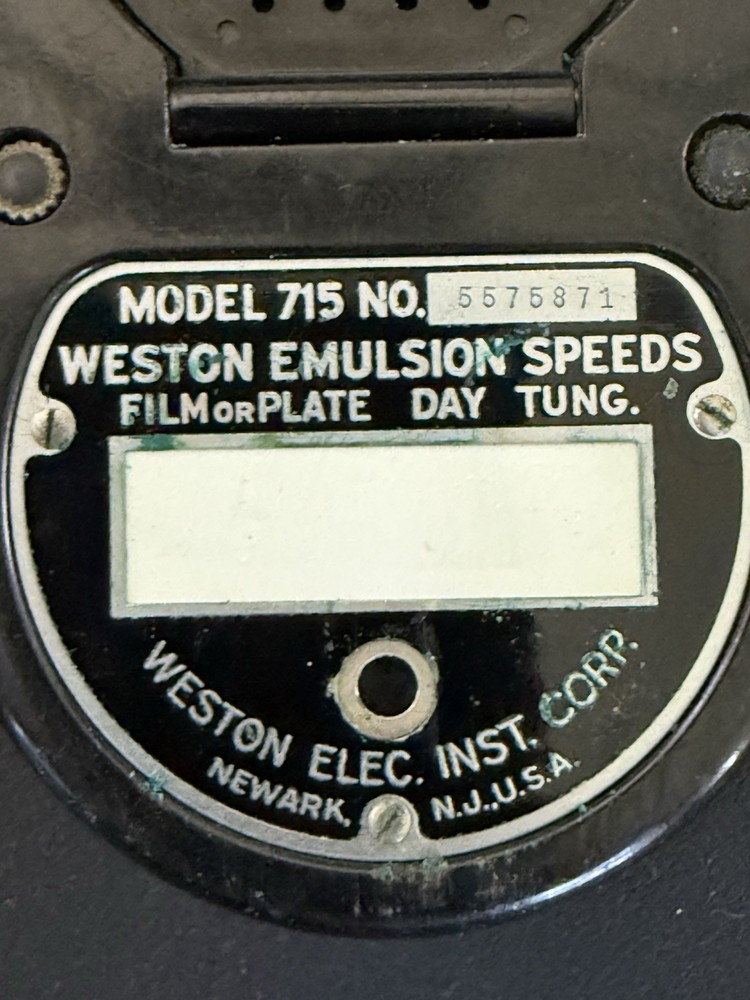Weston Master Model 715 Exposure Light Meter w/ Case Vintage Untested